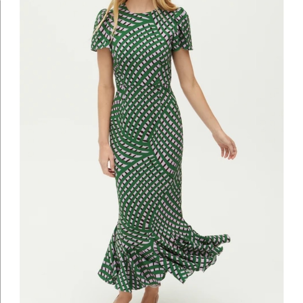 RHODES Lulani Dress, Woven Geo Purple